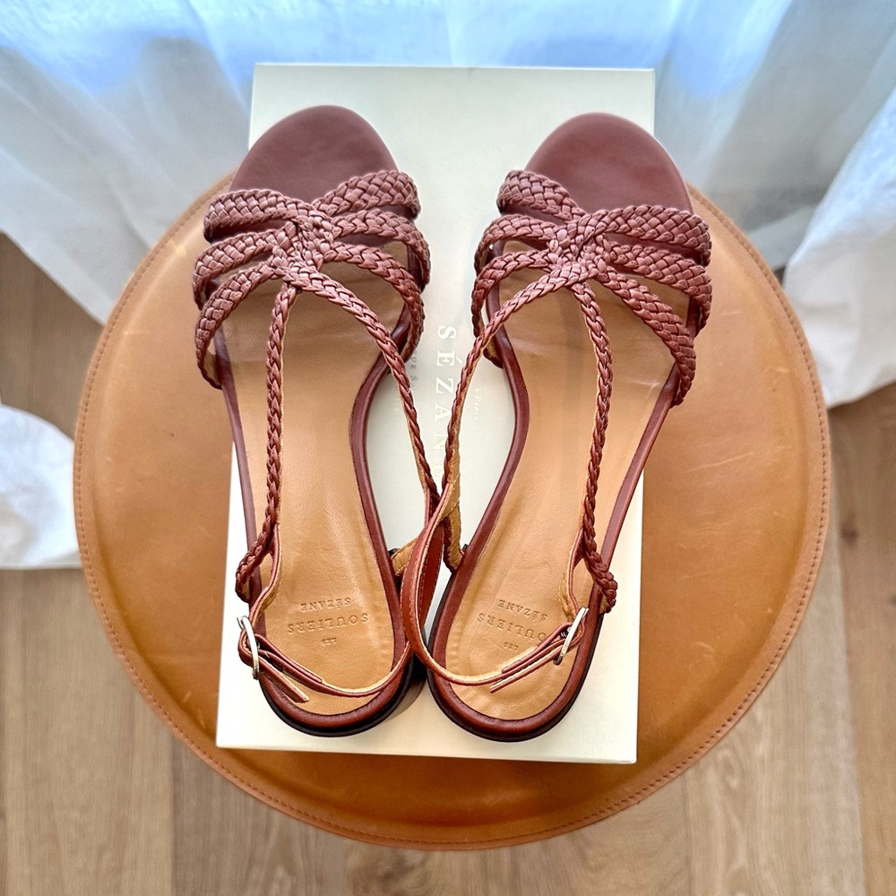 Sézane - Rosa Low Sandals Size 39 (France)/Size 8-8.5 (US)